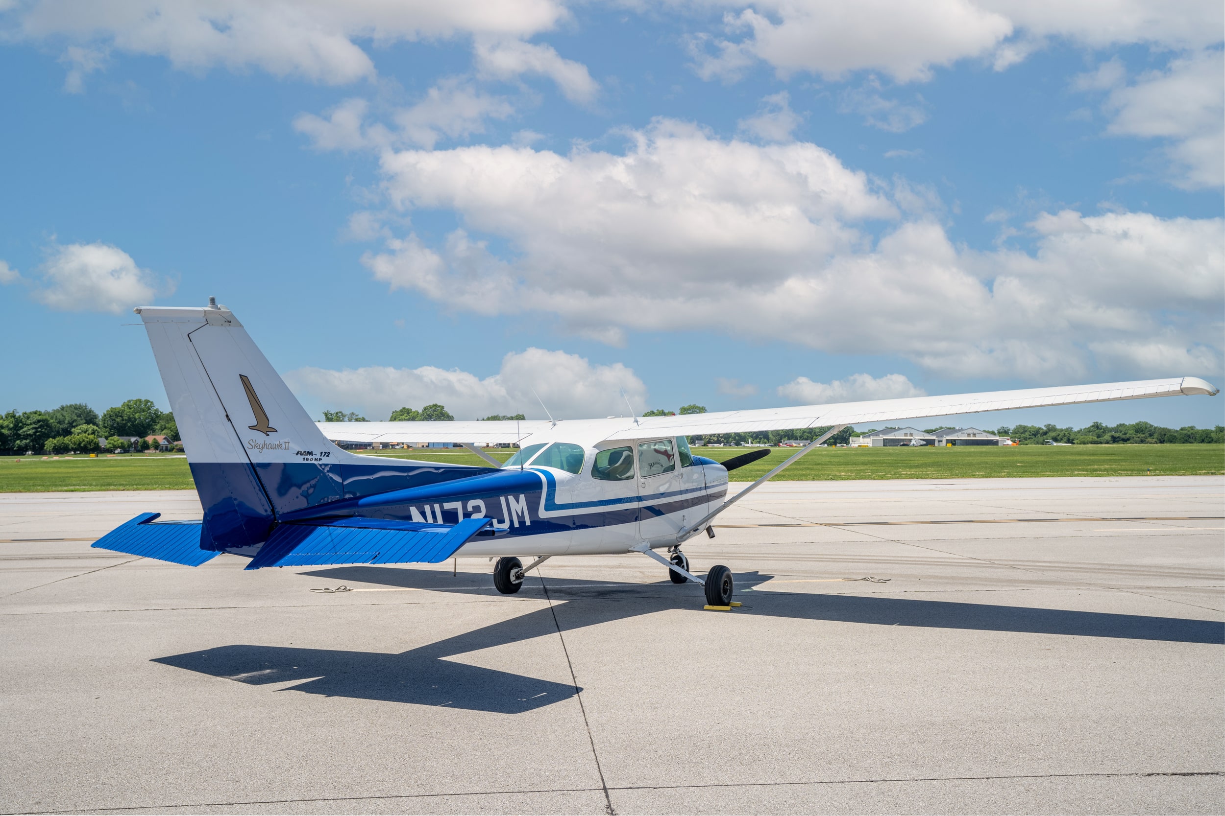 Cessna aircraft on runway at Bowman Field